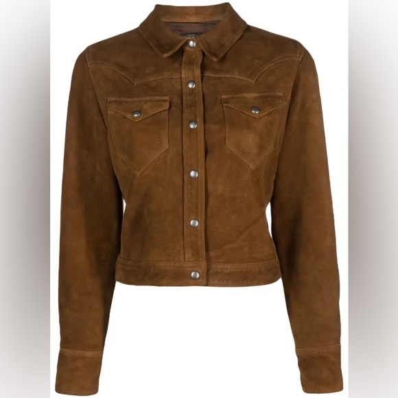 Ralph Lauren  RRL Stiles Sheep Suede 100% jacket Size 3 - Picture 10 of 16